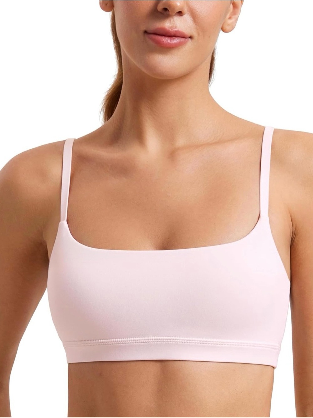 NWT CRZ Yoga Light Pink Sports Bra